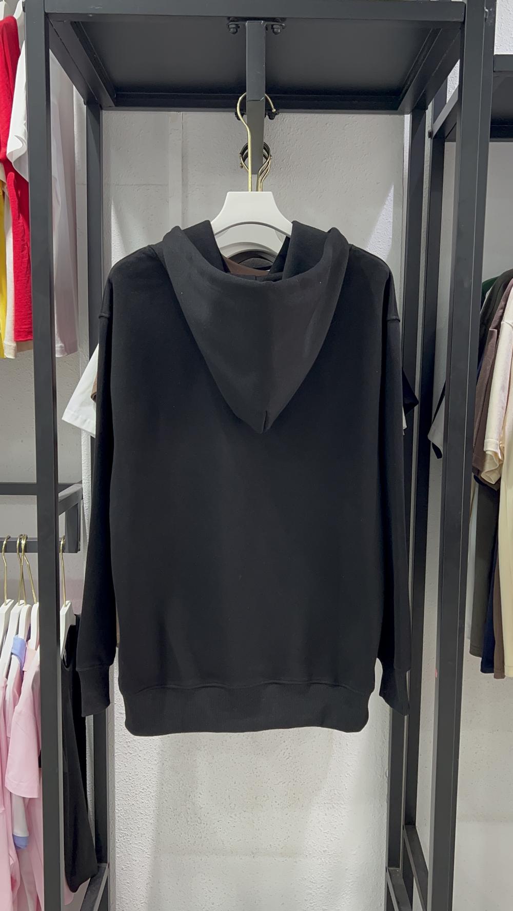 Vintage Cotton Loose Hooded Sweatshirt (350g) view 16