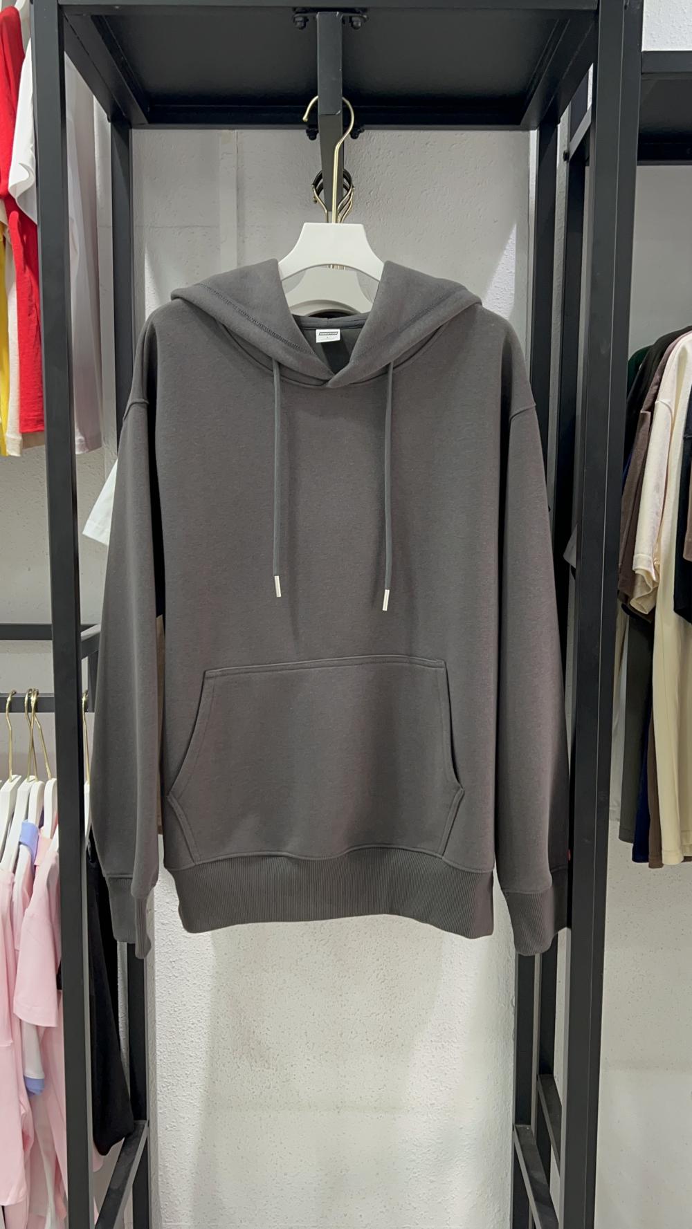 Vintage Cotton Loose Hooded Sweatshirt (350g) view 21