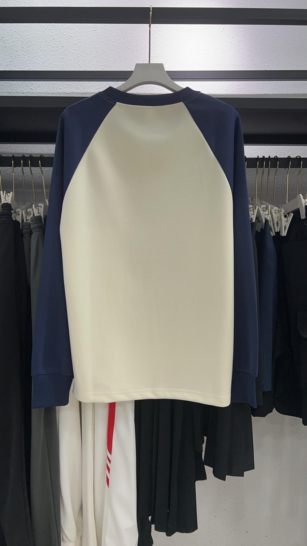 Comfortable Cotton Loose Raglan Crew Neck Sweatshirt (320g) view 5