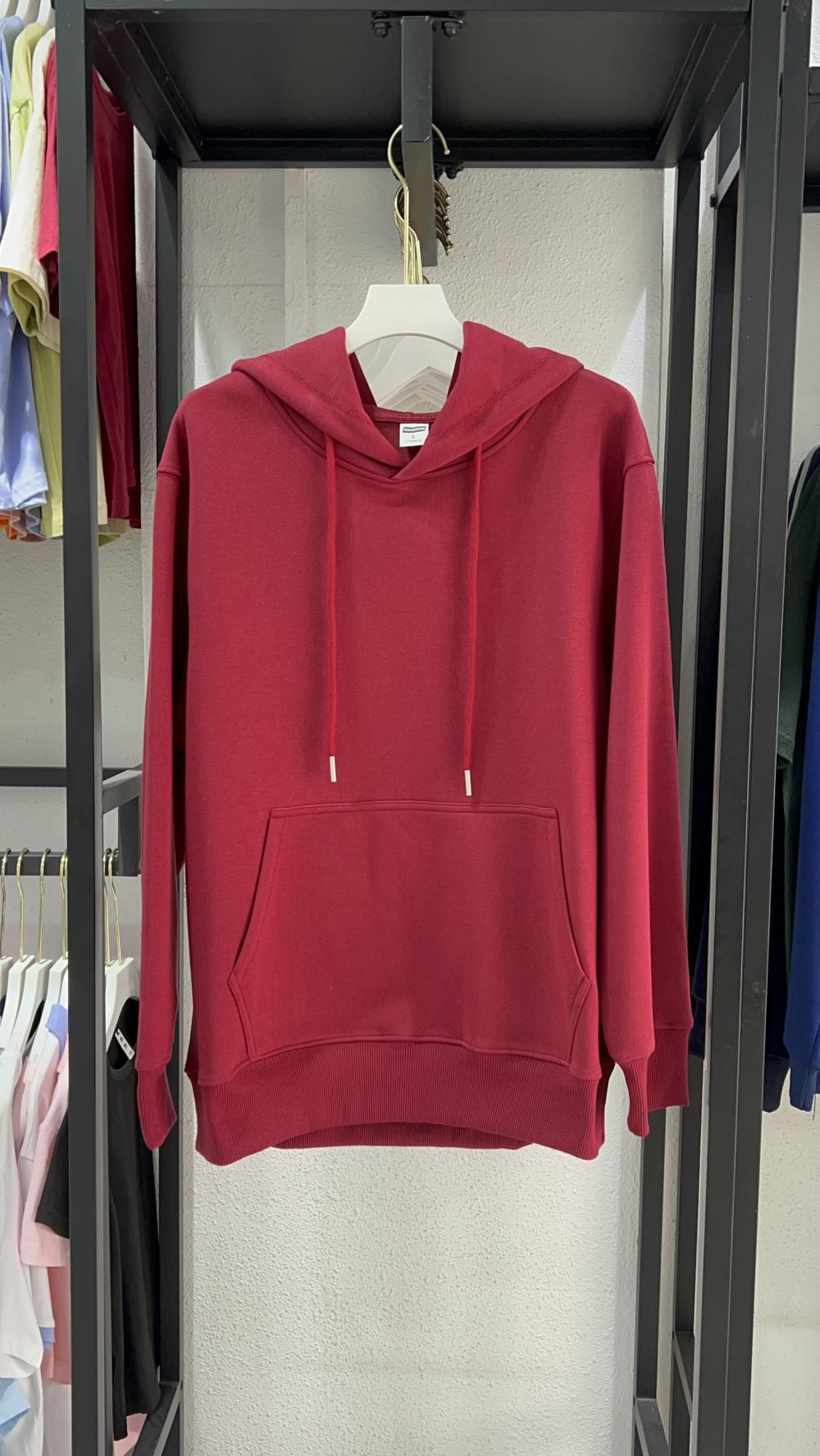 Vintage Cotton Loose Hooded Sweatshirt (350g) view 17