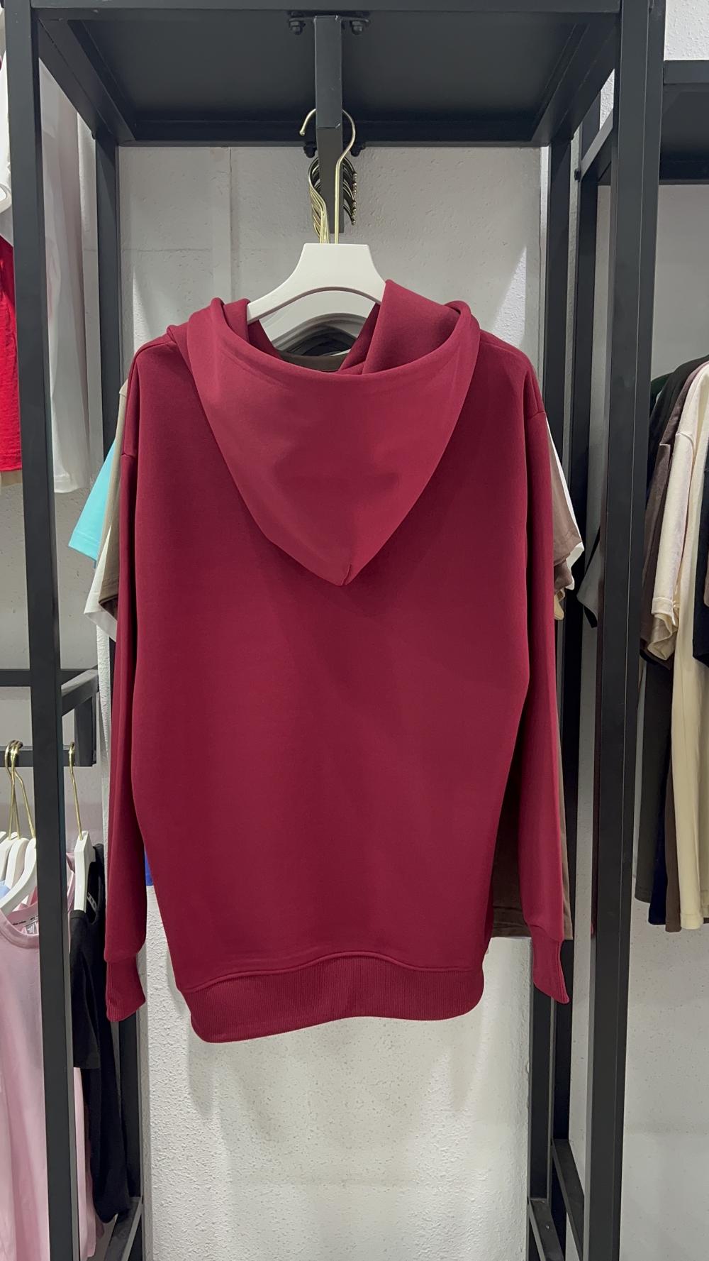 Cotton Loose Hooded Sweatshirt (320g) view 17