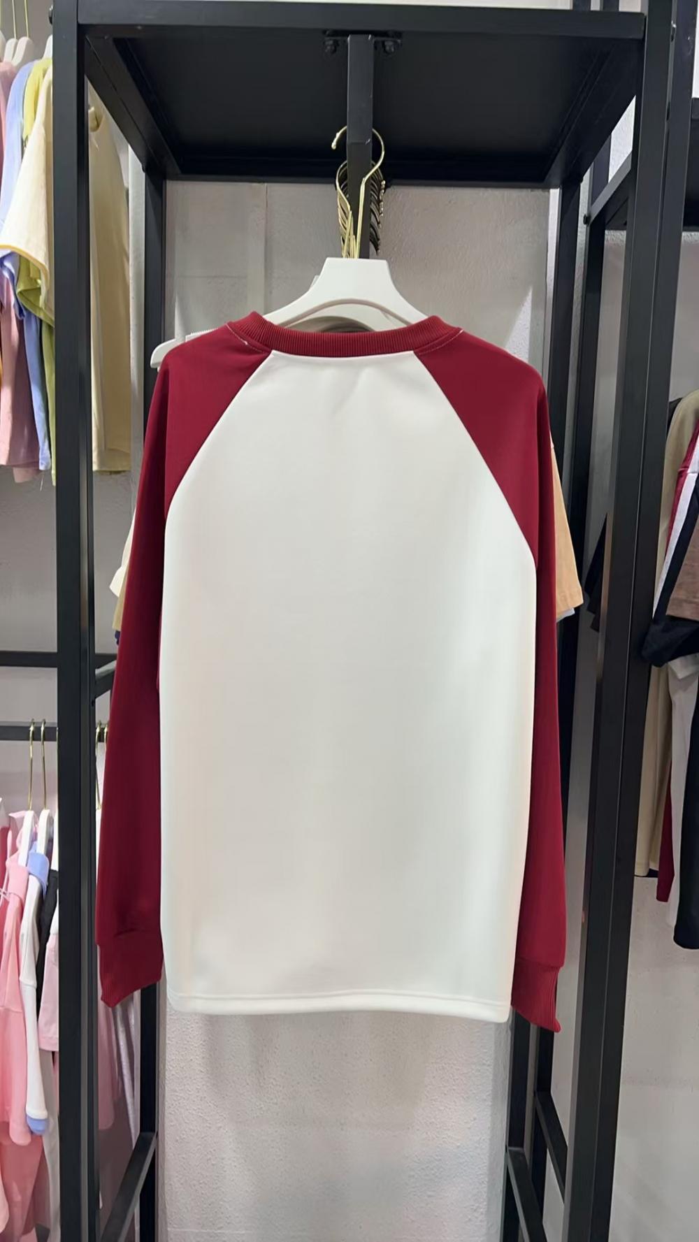 Comfortable Cotton Loose Raglan Crew Neck Sweatshirt (320g) view 9