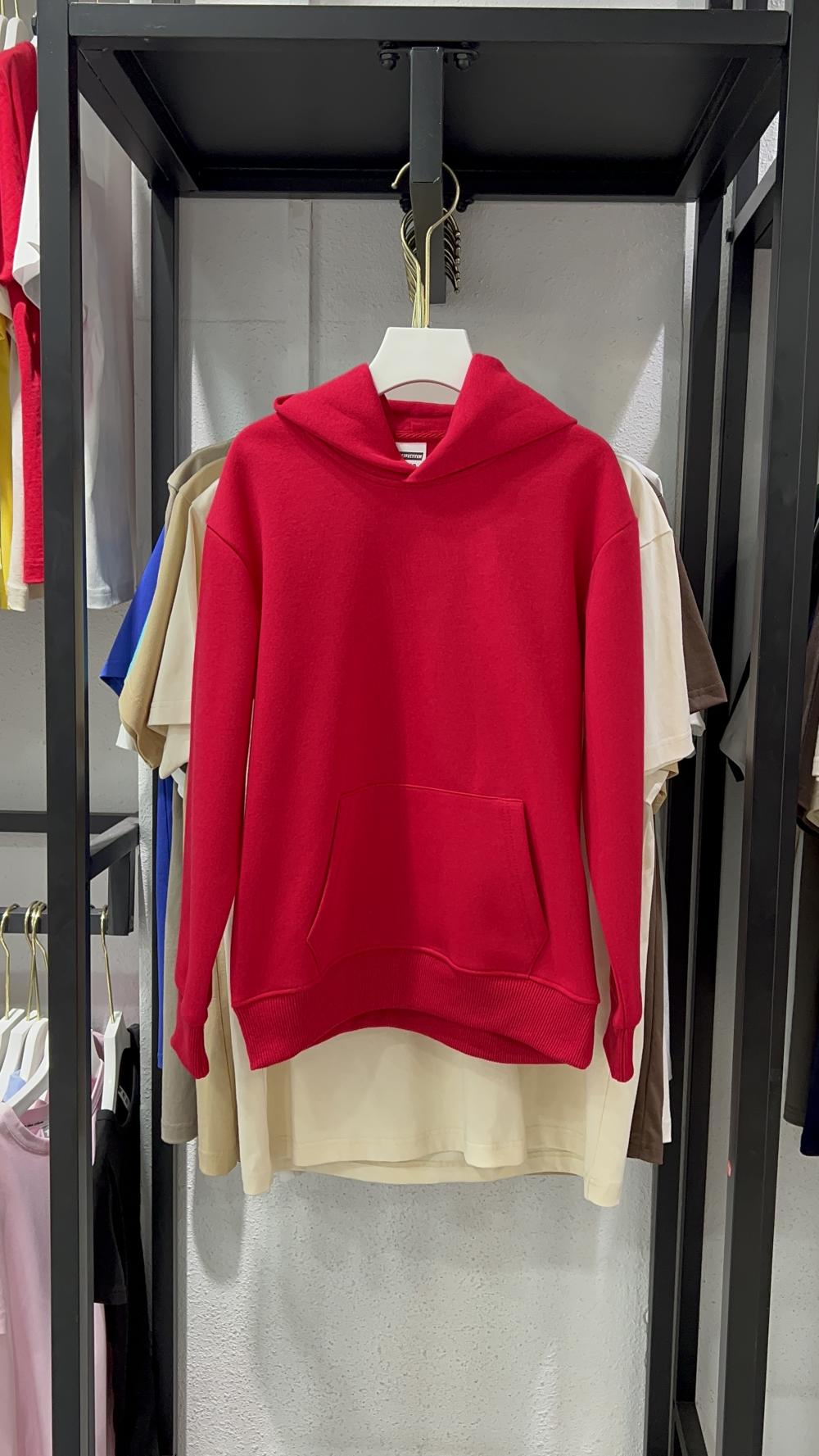 Kids Vintage Cotton Loose Hooded Sweatshirt (350g) view 8