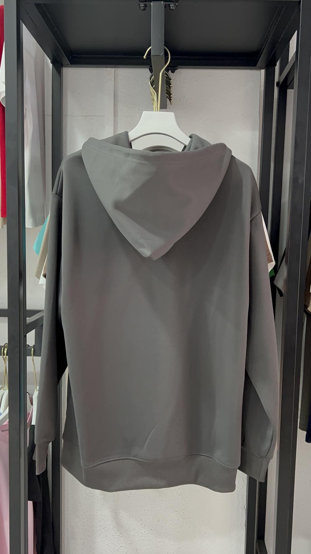 Cotton Loose Hooded Sweatshirt (320g) view 19