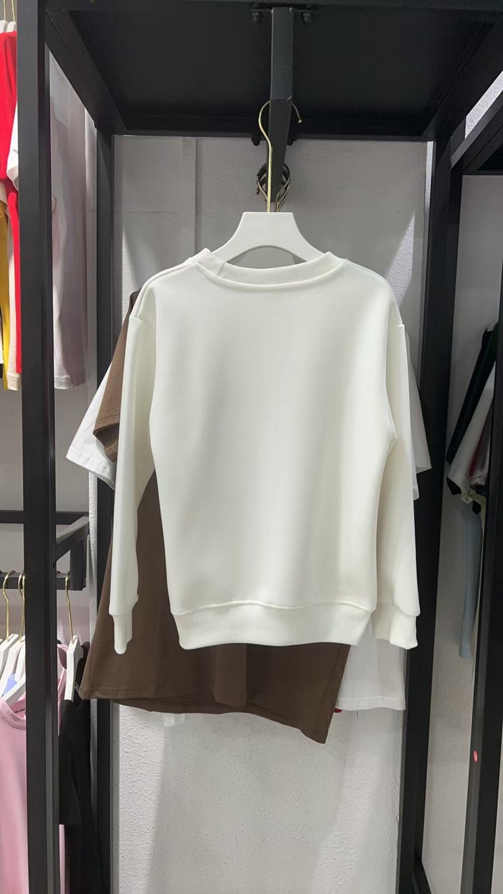 Kids Vintage Cotton Loose Crew Sweatshirt (350g) view 3