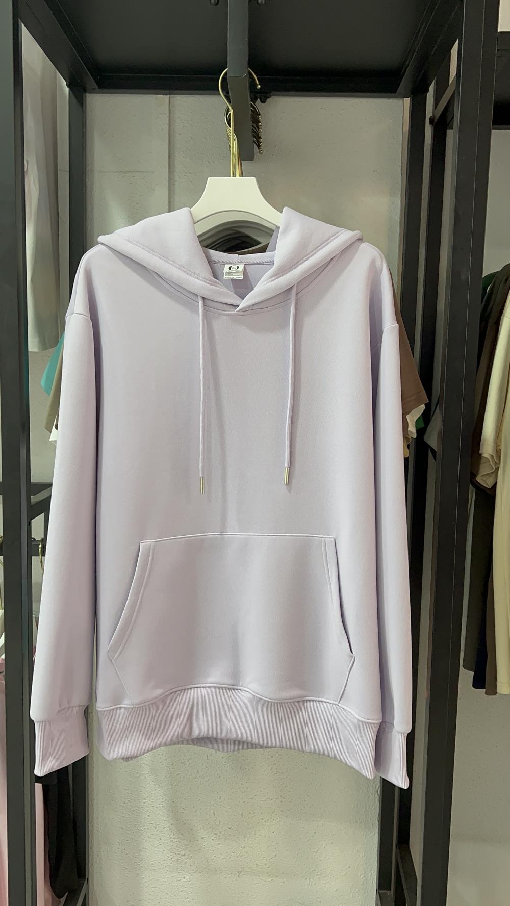 Cotton Loose Hooded Sweatshirt (320g) view 8