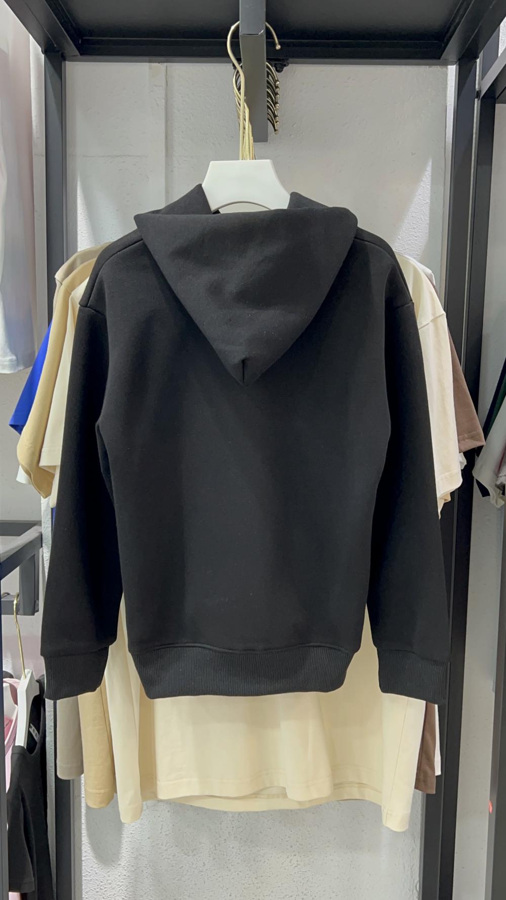 Kids Vintage Cotton Loose Hooded Sweatshirt (350g) view 7