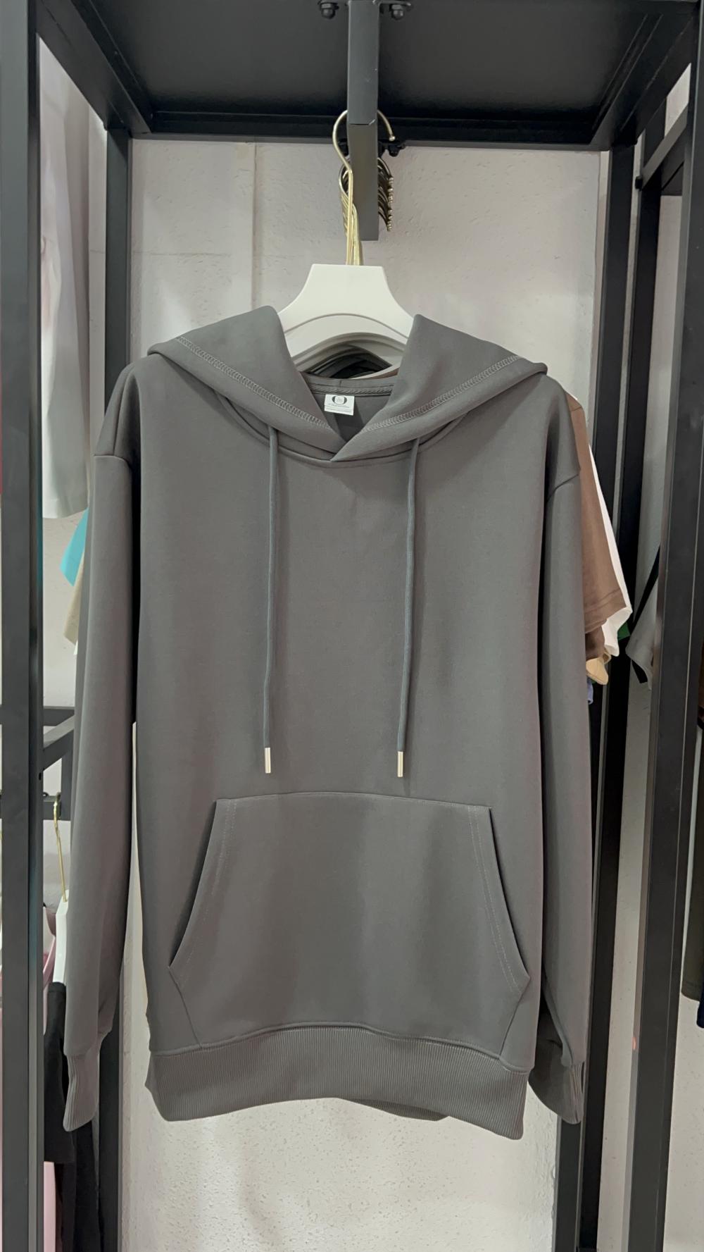 Cotton Loose Hooded Sweatshirt (320g) view 18