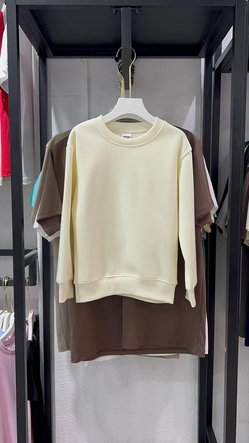 Kids Vintage Cotton Loose Crew Sweatshirt (350g) view 10