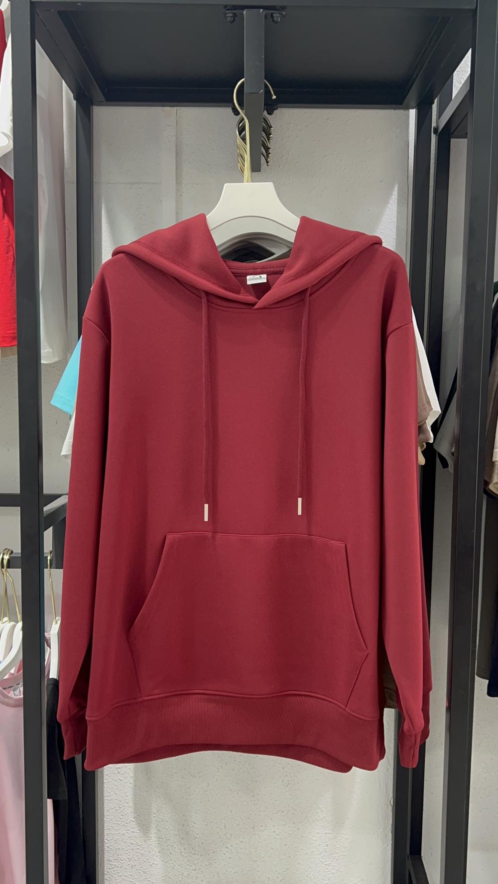 Cotton Loose Hooded Sweatshirt (320g) view 16