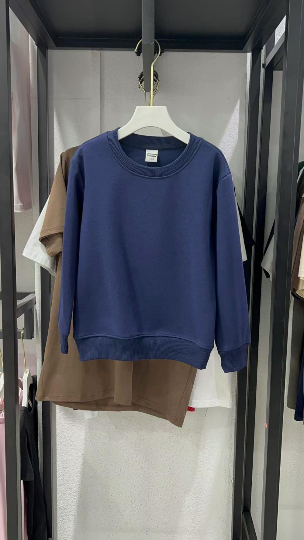 Kids Vintage Cotton Loose Crew Sweatshirt (350g) view 4