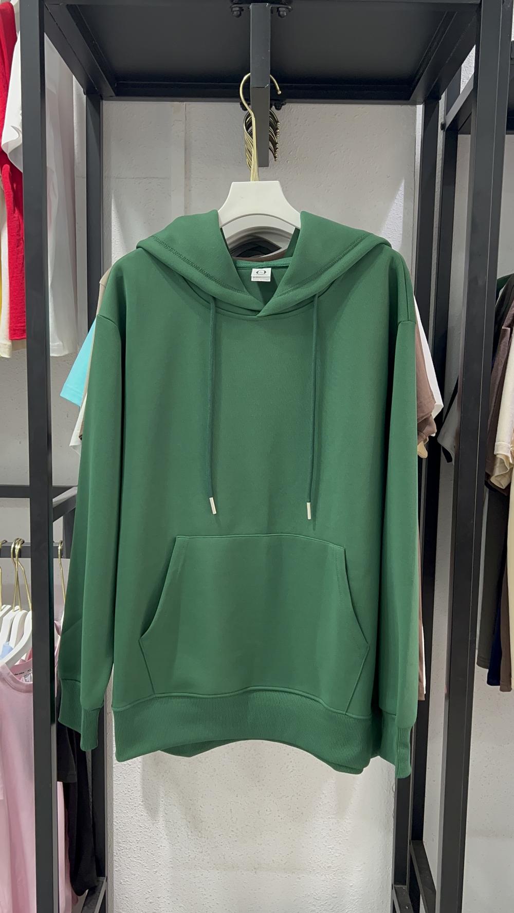 Cotton Loose Hooded Sweatshirt (320g) view 12