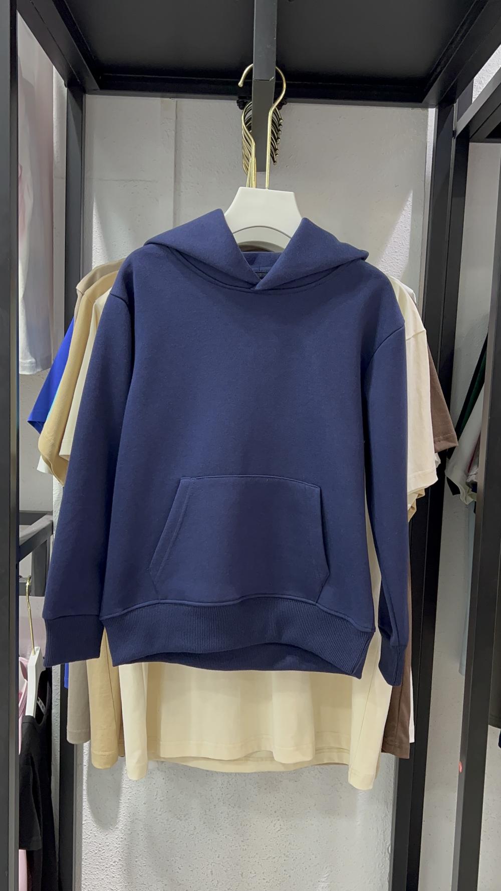 Kids Vintage Cotton Loose Hooded Sweatshirt (350g) view 4