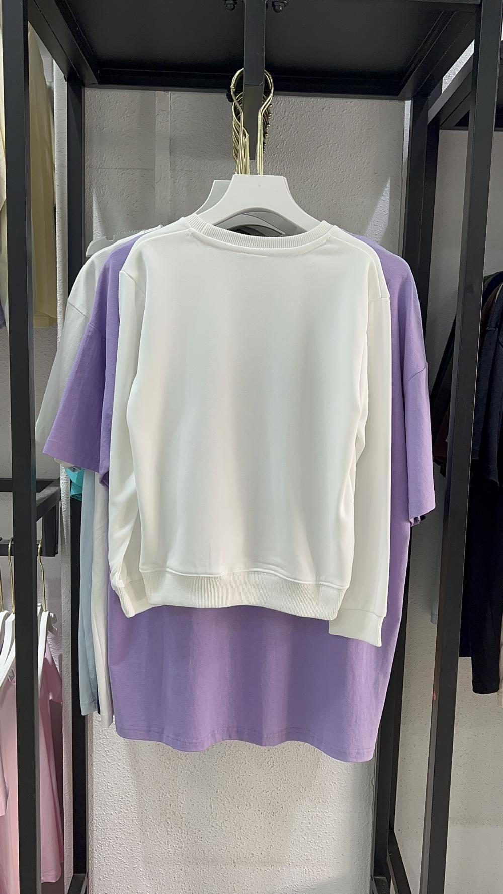 Kids Regular Shoulder Twill Cotton-Like Crew Sweatshirt (Size runs small by one size) view 3