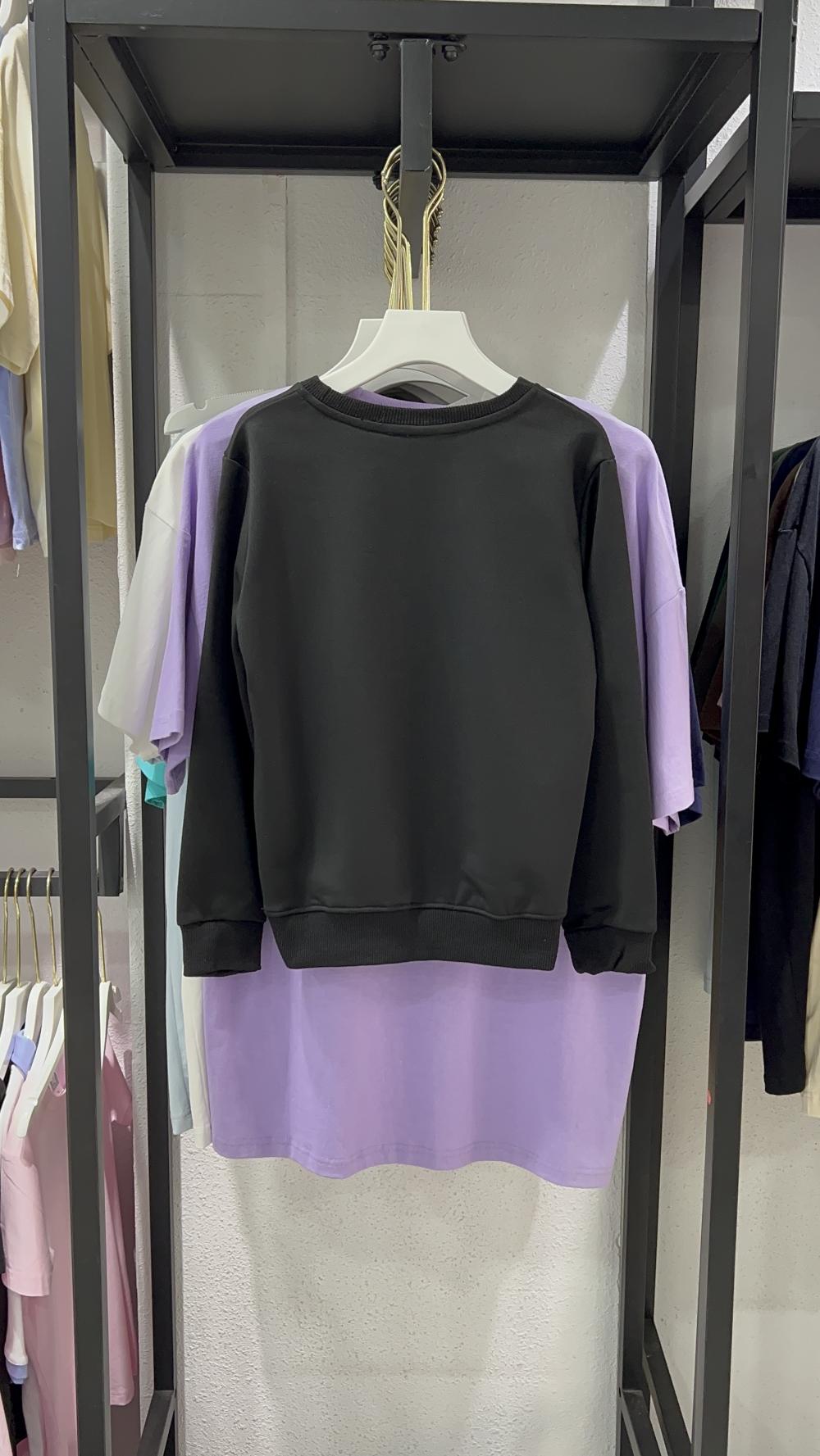 Kids Regular Shoulder Twill Cotton-Like Crew Sweatshirt (Size runs small by one size) view 7
