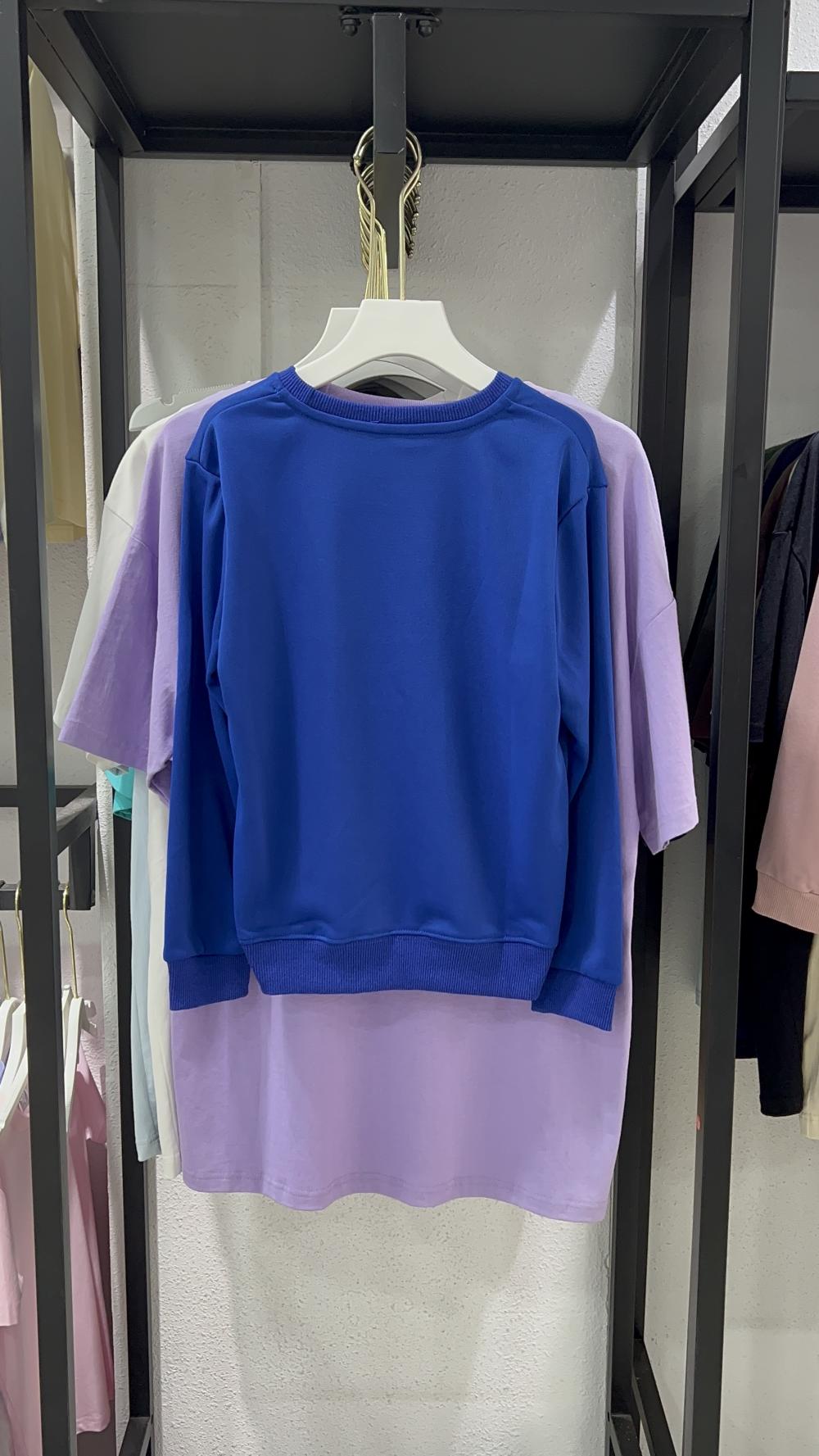 Kids Regular Shoulder Twill Cotton-Like Crew Sweatshirt (Size runs small by one size) view 5