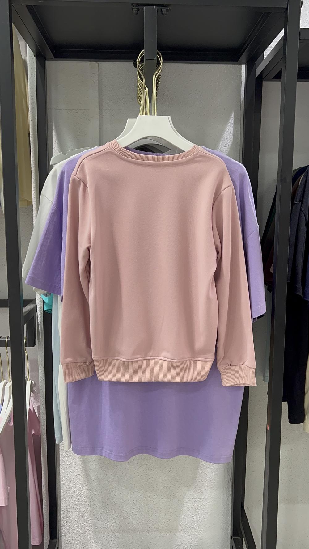 Kids Regular Shoulder Twill Cotton-Like Crew Sweatshirt (Size runs small by one size) view 13