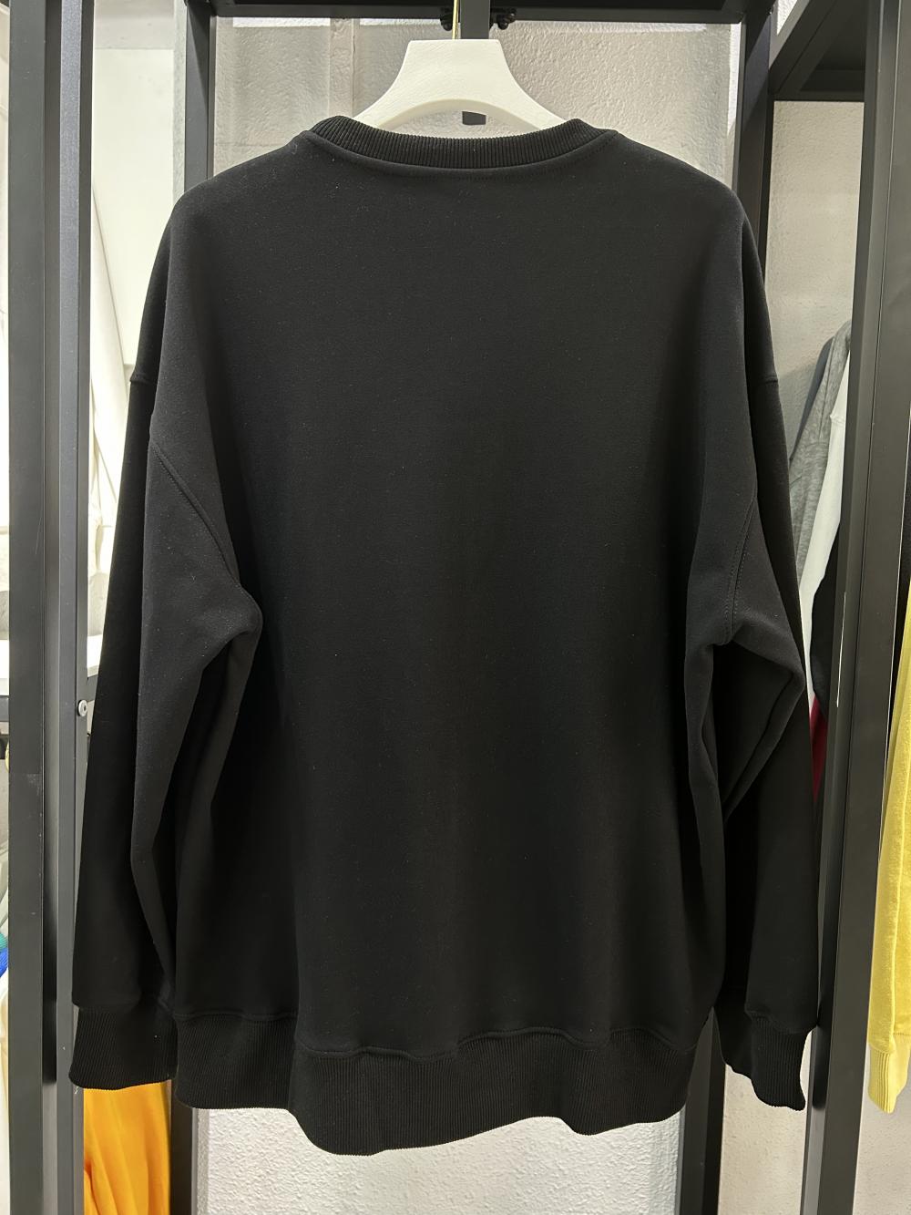 Fleece Drop Shoulder Crew Neck Sweatshirt (430g Silver Fox Fleece) view 9