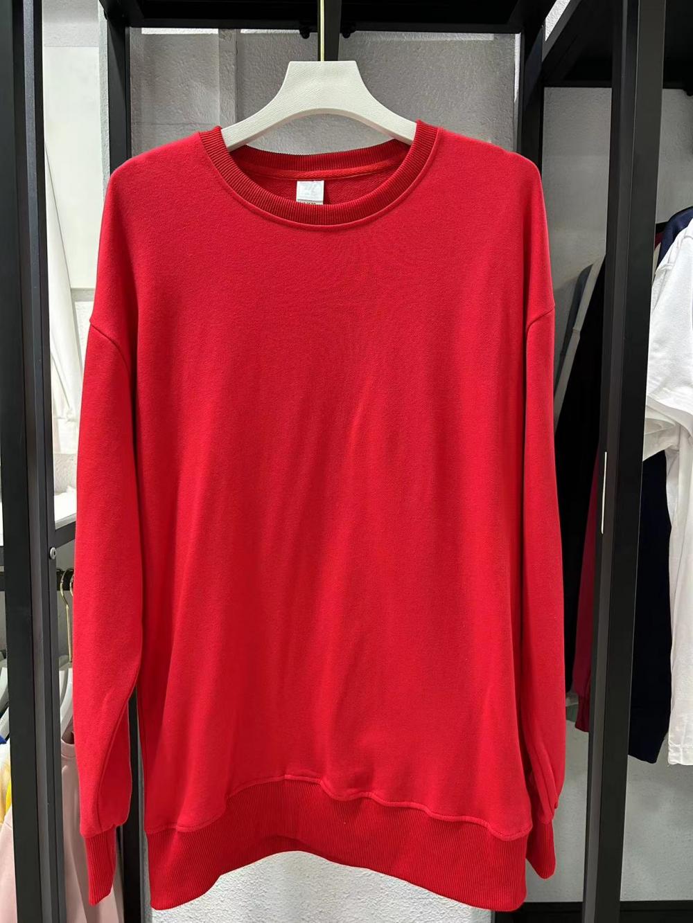 Terry Drop Shoulder Crew Sweatshirt (300g Cotton) view 10