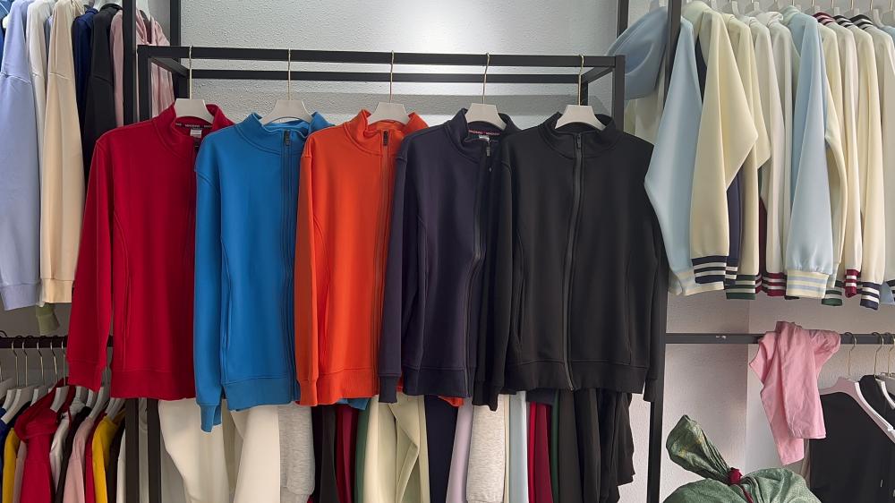 Fleece Zipper Stand Collar Sweatshirt (430g Silver Fox Fleece)