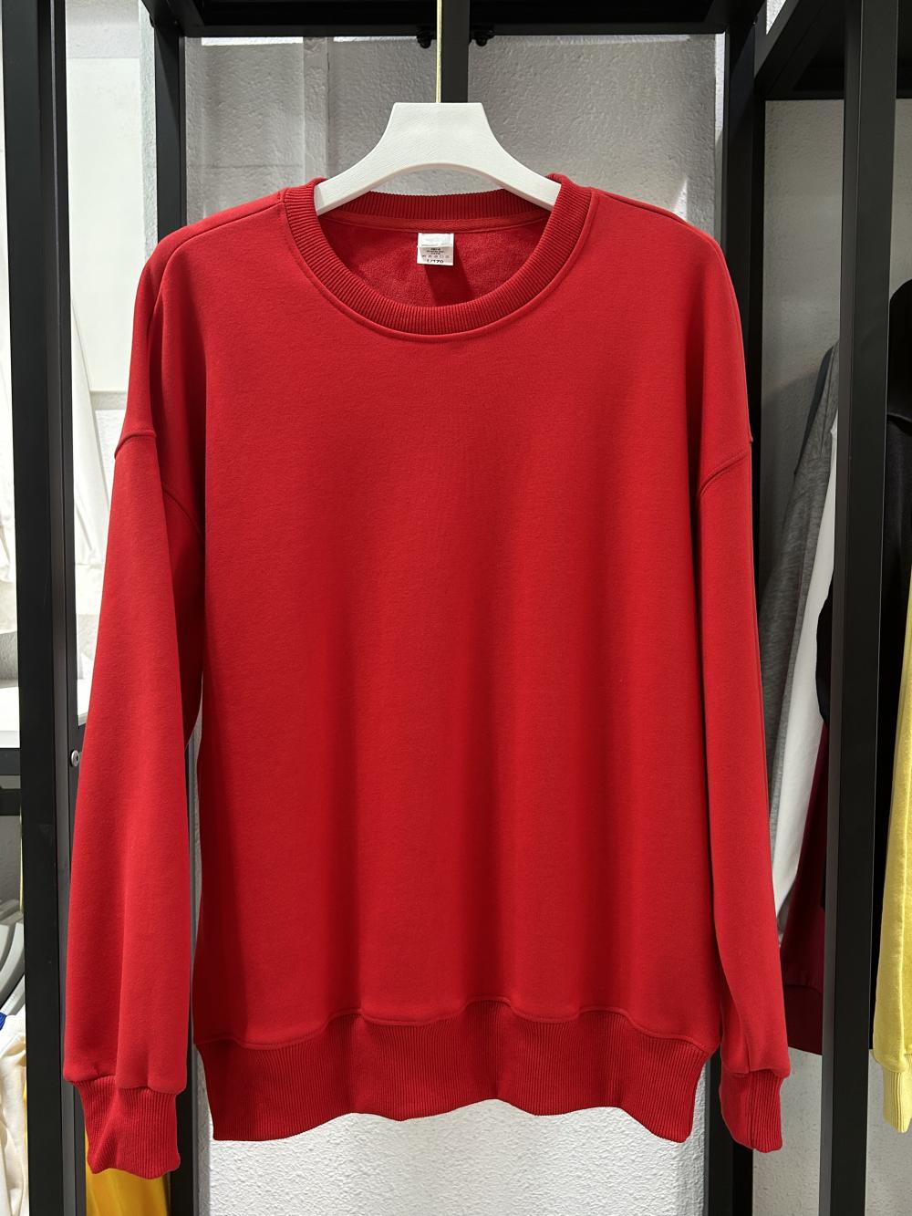 Fleece Drop Shoulder Crew Neck Sweatshirt (430g Silver Fox Fleece) view 10
