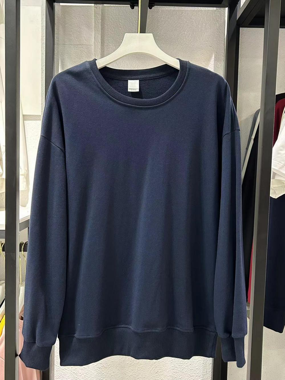 Terry Drop Shoulder Crew Sweatshirt (300g Cotton) view 4