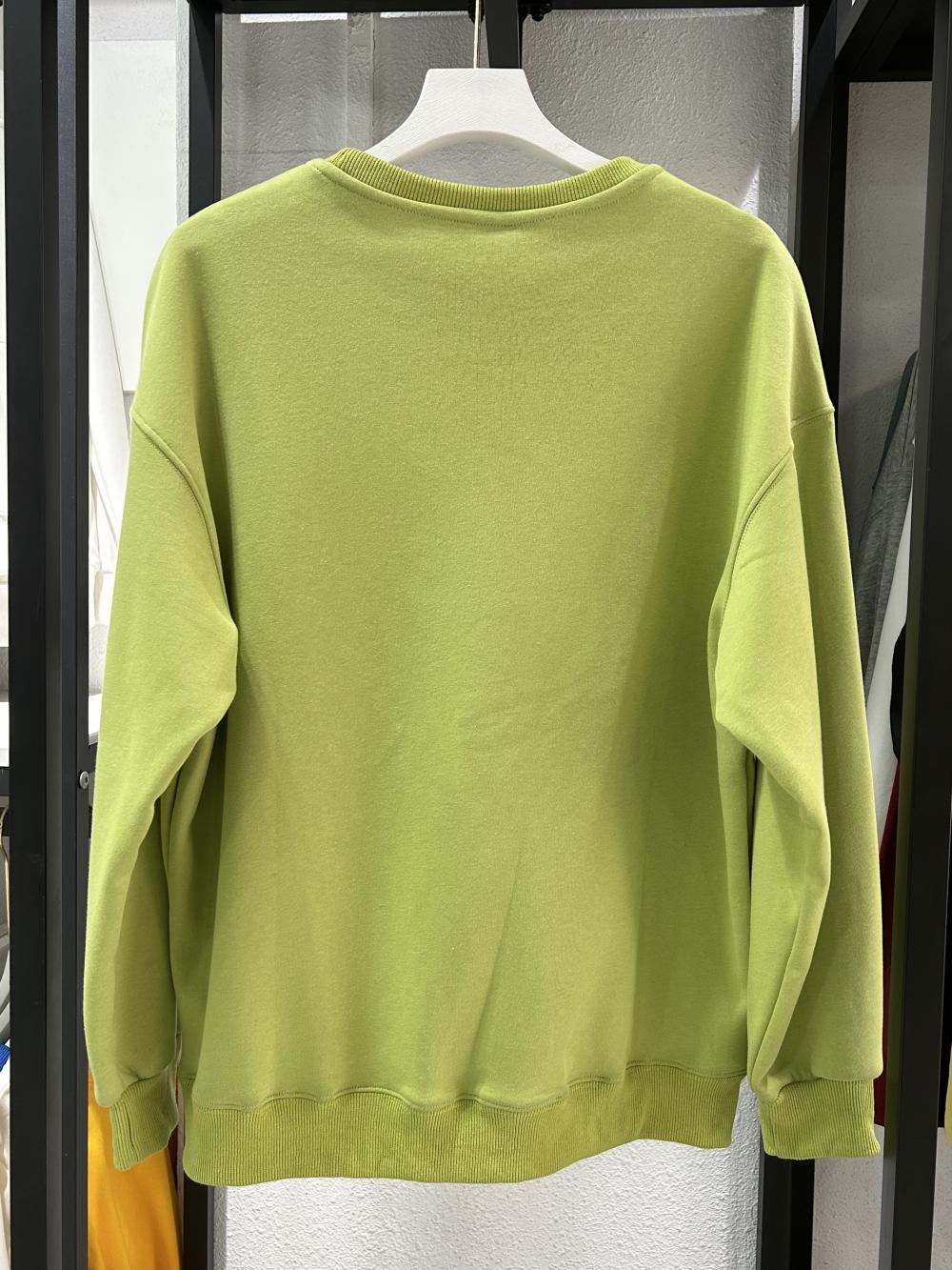 Fleece Drop Shoulder Crew Neck Sweatshirt (430g Silver Fox Fleece) view 7