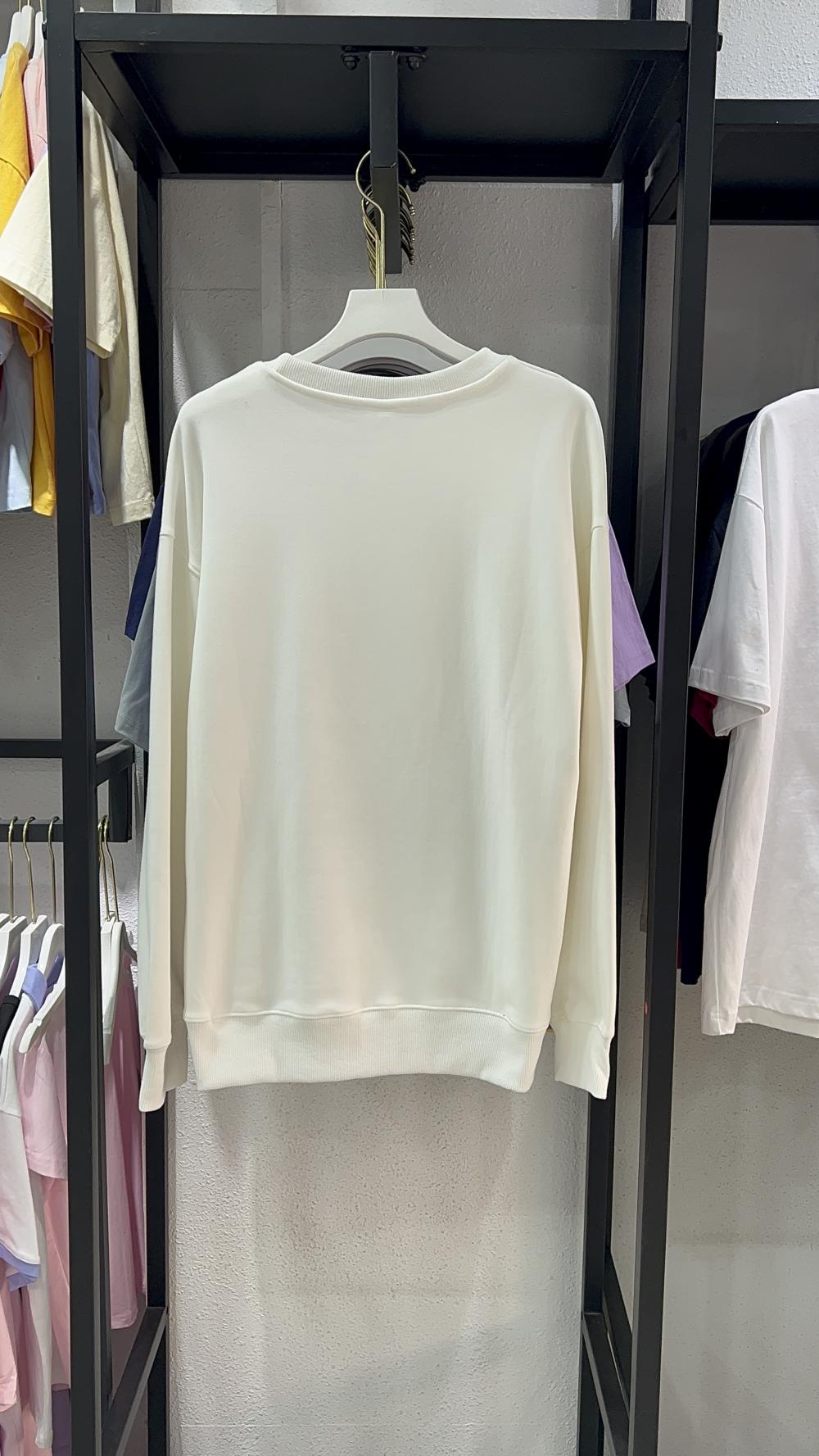 Fleece Drop Shoulder Crew Neck Sweatshirt (430g Silver Fox Fleece) view 3
