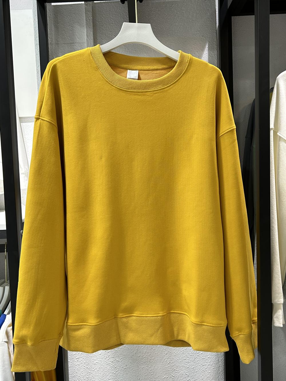 Fleece Drop Shoulder Crew Neck Sweatshirt (430g Silver Fox Fleece) view 12
