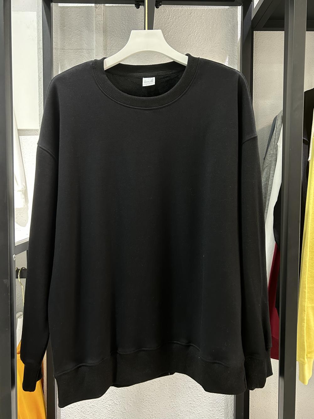 Fleece Drop Shoulder Crew Neck Sweatshirt (430g Silver Fox Fleece) view 8