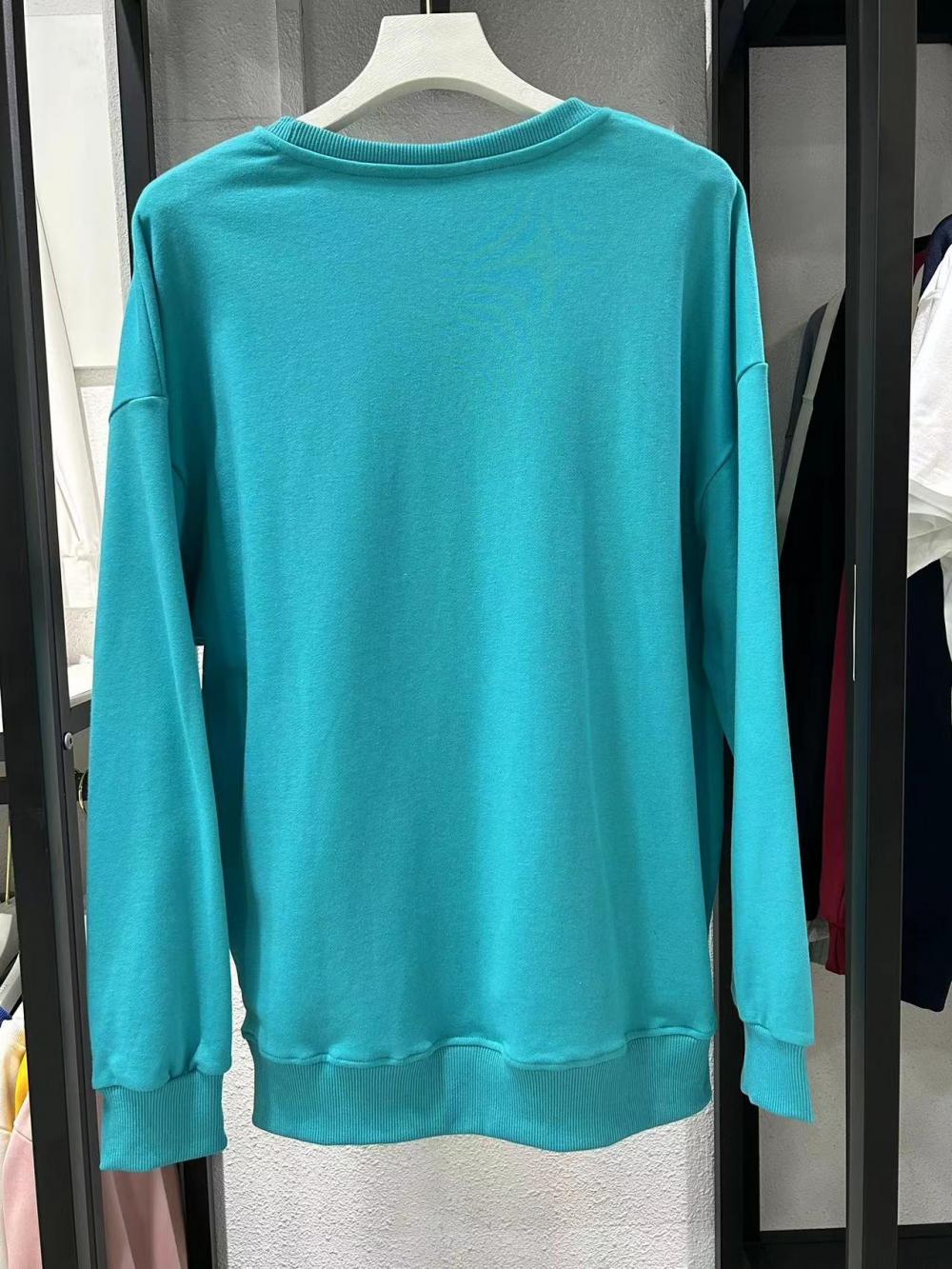 Terry Drop Shoulder Crew Sweatshirt (300g Cotton) view 19