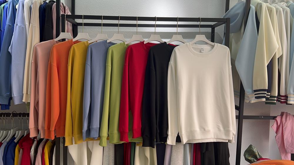 Fleece Drop Shoulder Crew Neck Sweatshirt (430g Silver Fox Fleece)
