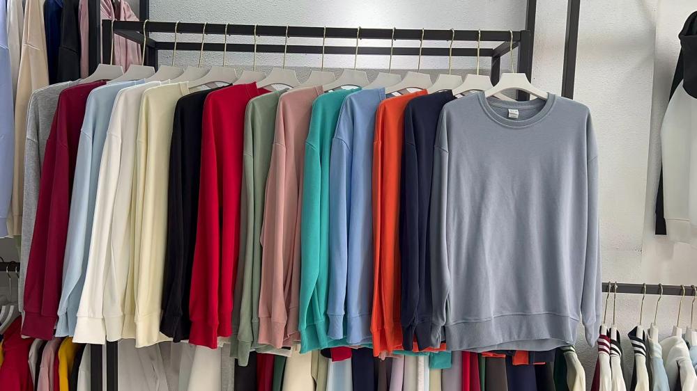 Terry Drop Shoulder Crew Sweatshirt (300g Cotton)