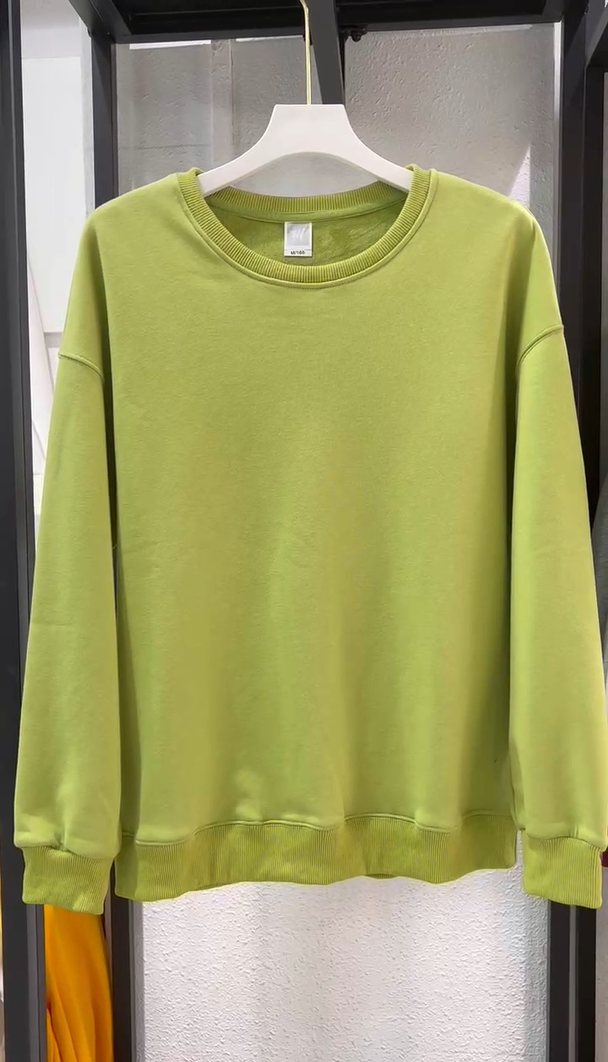 Fleece Drop Shoulder Crew Neck Sweatshirt (430g Silver Fox Fleece) view 6