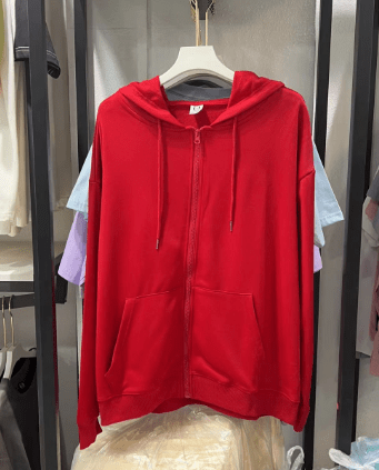 Twill Cotton-Like Zipper Hooded Sweatshirt (260g Cotton-Like) view 20