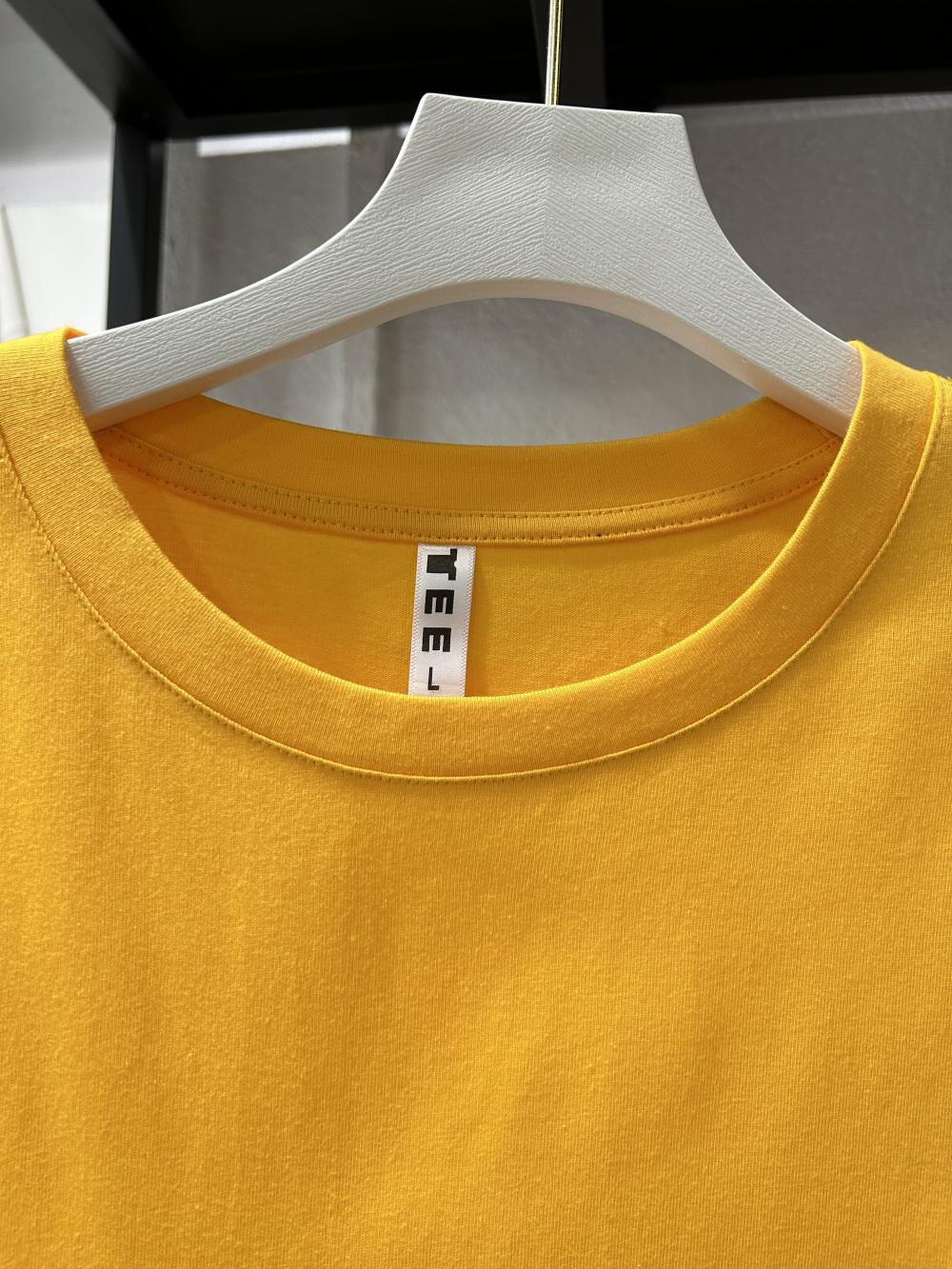 Cotton Drop Shoulder Crew Neck 3/4 Sleeve (200g Cotton) view 101
