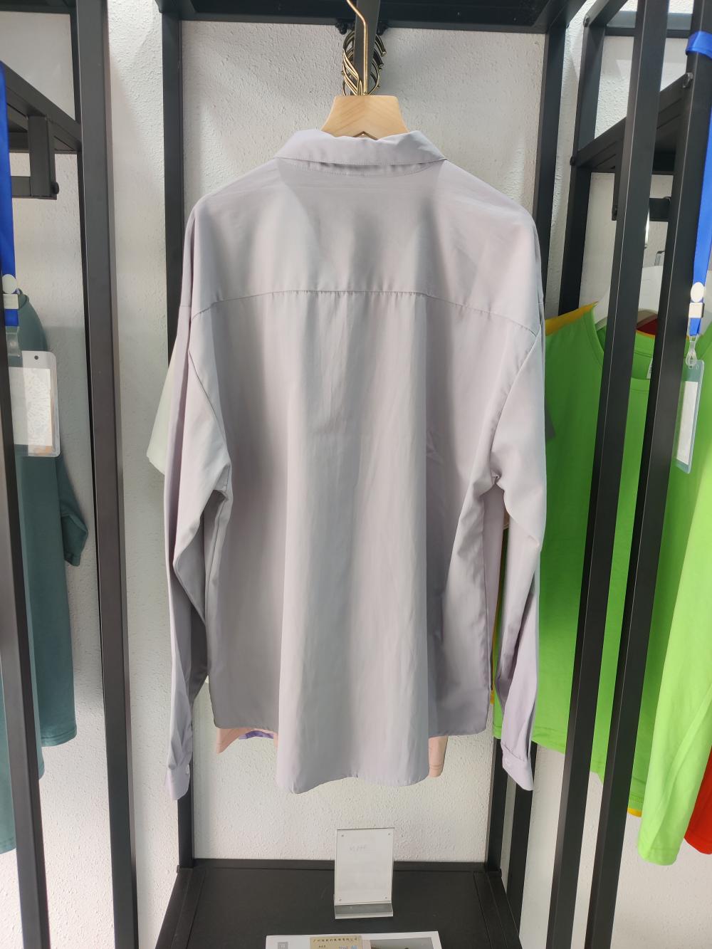Drop Shoulder Long Sleeve Shirt (190g Polyester Cotton) view 5
