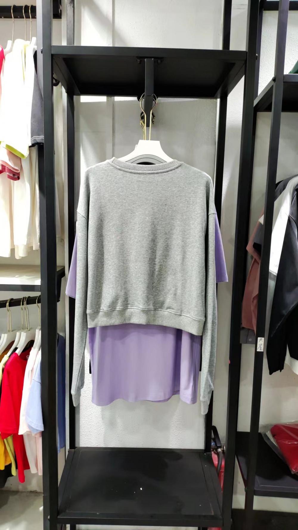 Terry Cropped Crew Neck Sweatshirt (300g Cotton) view 32