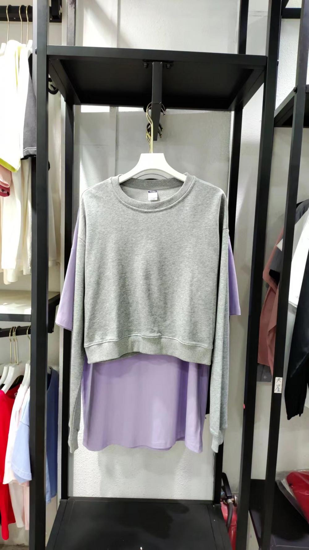 Terry Cropped Crew Neck Sweatshirt (300g Cotton) view 31