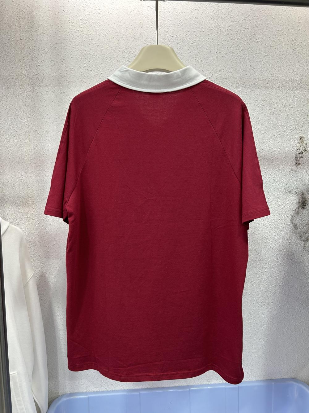 Street Drop Shoulder 3-Stripe Zipper Polo (200g) view 17