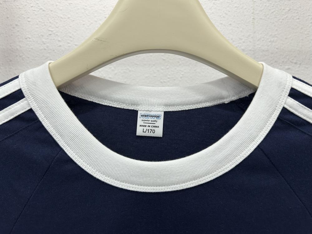 Drop Shoulder 3-Stripe Crew Tee (200g) view 3