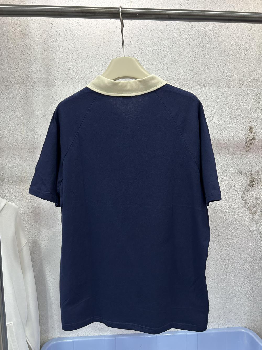 Street Drop Shoulder 3-Stripe Zipper Polo (200g) view 12
