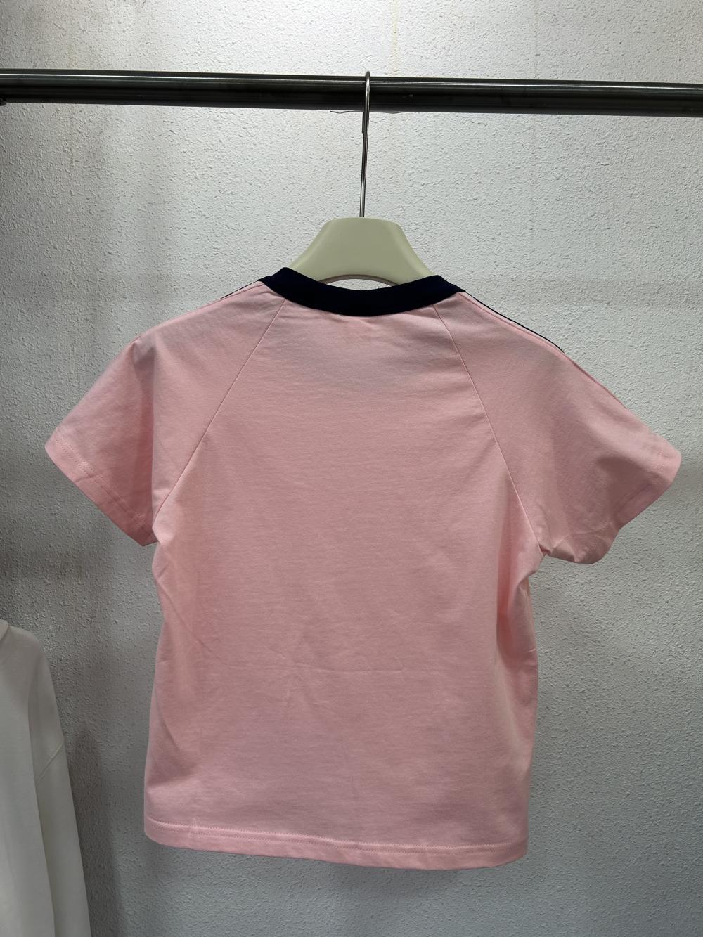 Kids Drop Shoulder Street 2-Stripe Crew Neck Tee (200g) view 27