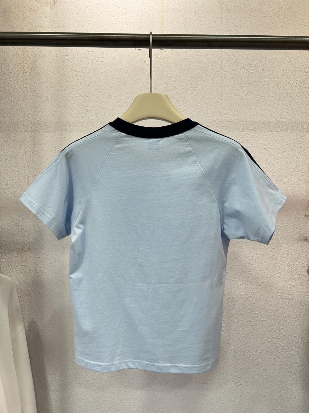 Kids Drop Shoulder Street 2-Stripe Crew Neck Tee (200g) view 17