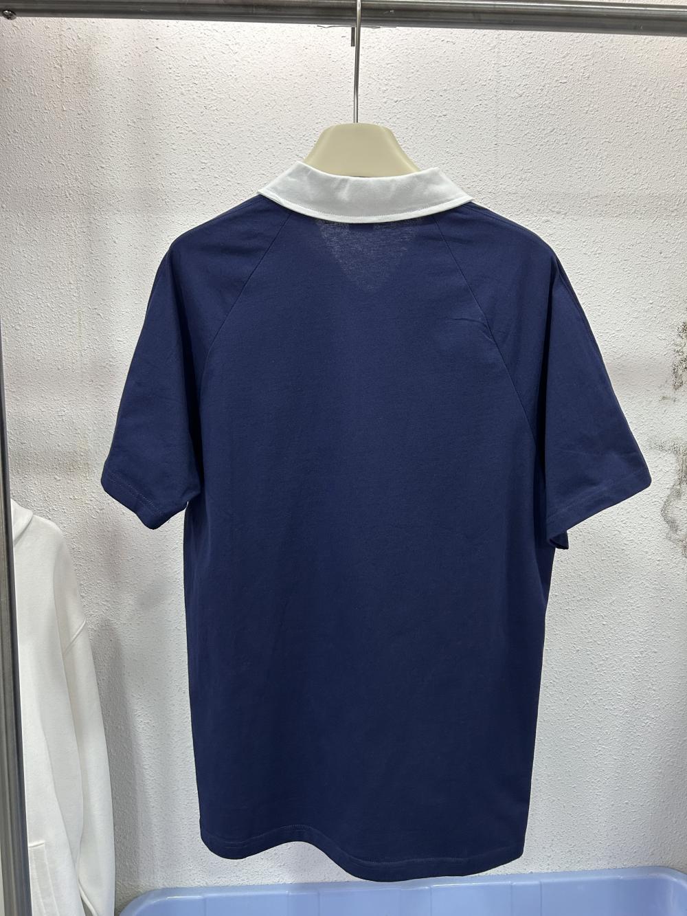 Street Drop Shoulder 3-Stripe Zipper Polo (200g) view 2
