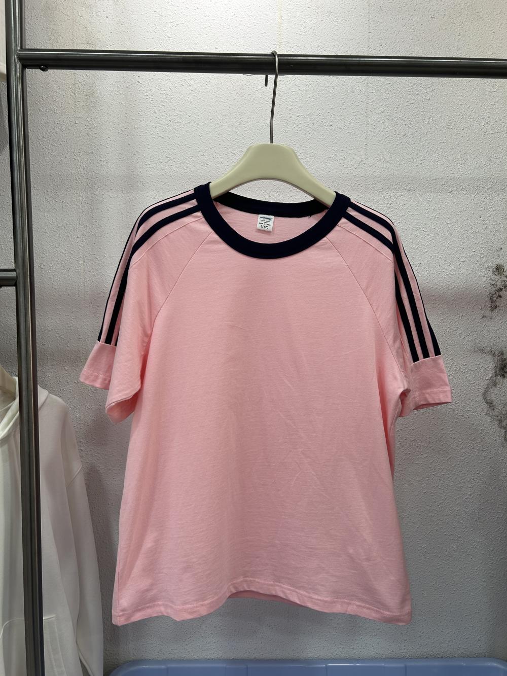 Drop Shoulder 3-Stripe Crew Tee (200g) view 16