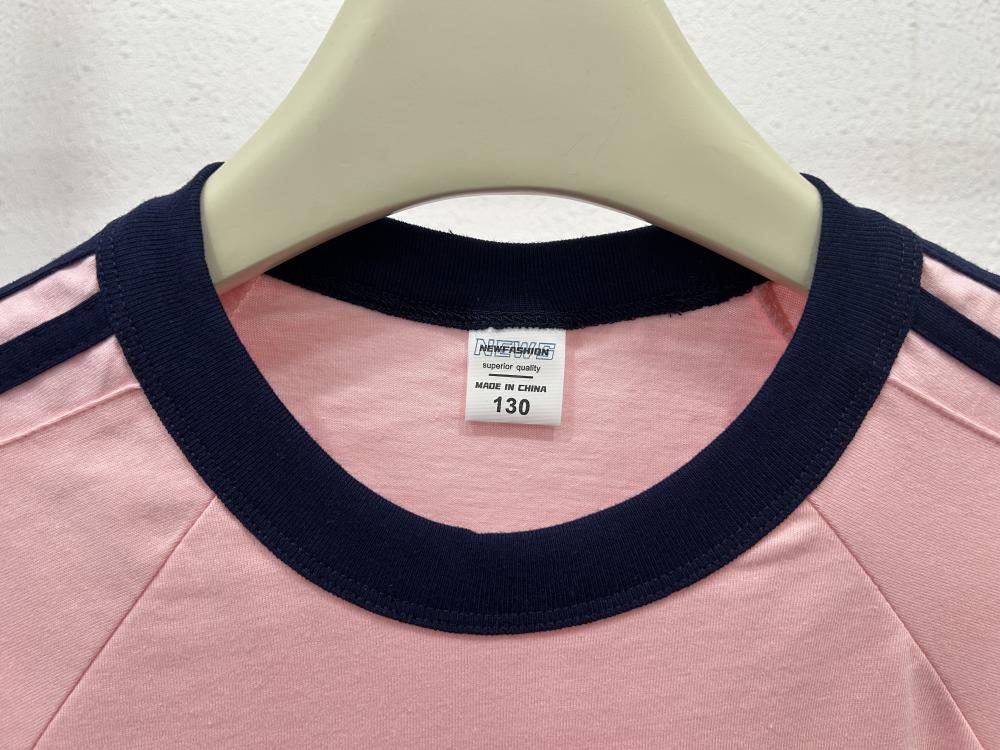 Kids Drop Shoulder Street 2-Stripe Crew Neck Tee (200g) view 28