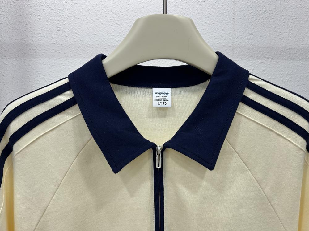 Street Drop Shoulder 3-Stripe Zipper Polo (200g) view 23