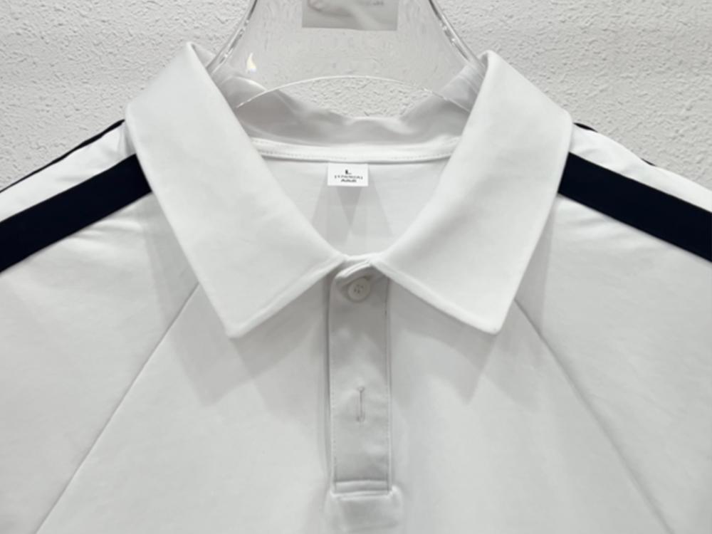 SoronaStreet 2-Stripe Colorblock Polo (7A Antibacterial 230g) view 8