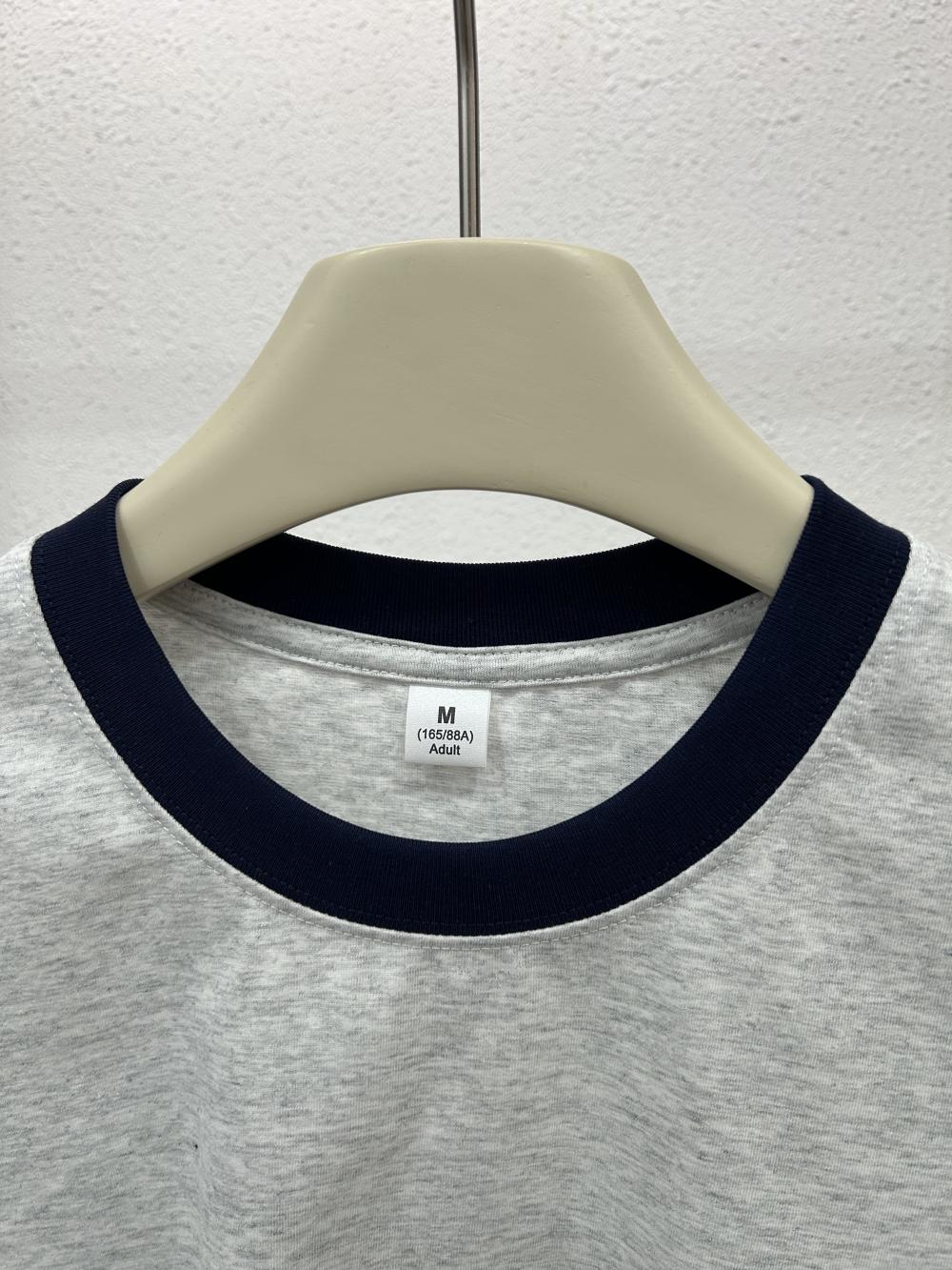Sorona Contrast Women Regular Shoulder Crew Neck Tee (230g) view 13